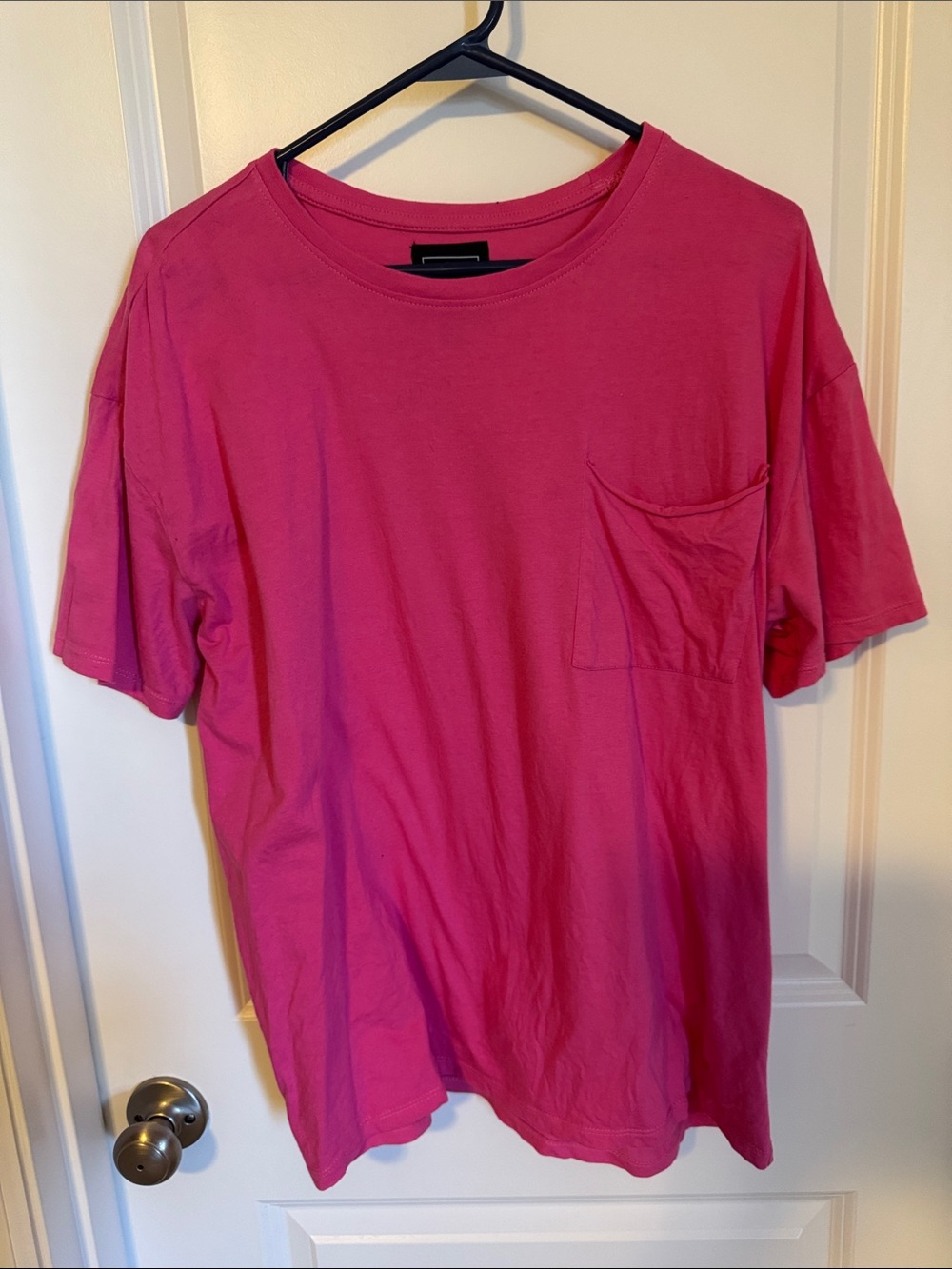 Woman’s Pocket Crew Neck T-Shirt - Pink
